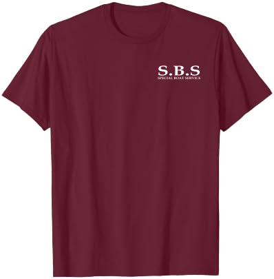 UK British Special Boat Service SBS Frog Logo T-Shirt - T-Shirt | Maroon