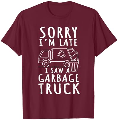 Recycling Garbage Truck Trash Collector Recycle Earth Day T-Shirt - T-Shirt | Maroon