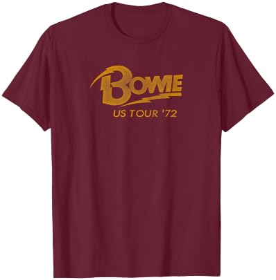 David Bowie - US Tour '72 T-Shirt - T-Shirt | Maroon