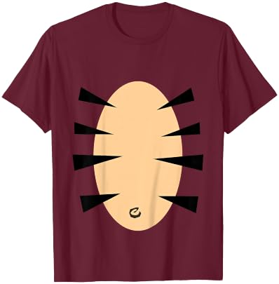 Funny Cute Tiger Halloween Costume T-Shirt - T-Shirt | Maroon