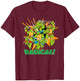 Leo, Donnie, Mikey & Raph - Radical! T-Shirt - T-Shirt | Maroon
