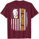 Trump American Flag Donald Trump Best President Ever T-Shirt - T-Shirt | Maroon