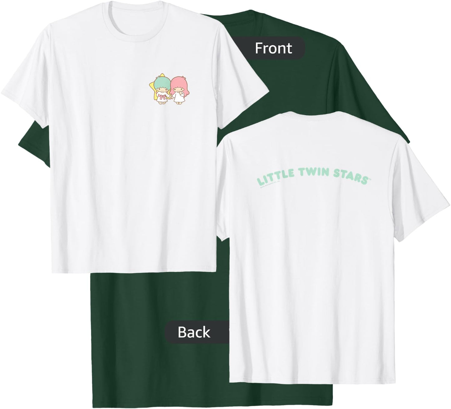 Little Twin Stars Front and Back Logo Shirt T-Shirt - T-Shirt | Forest