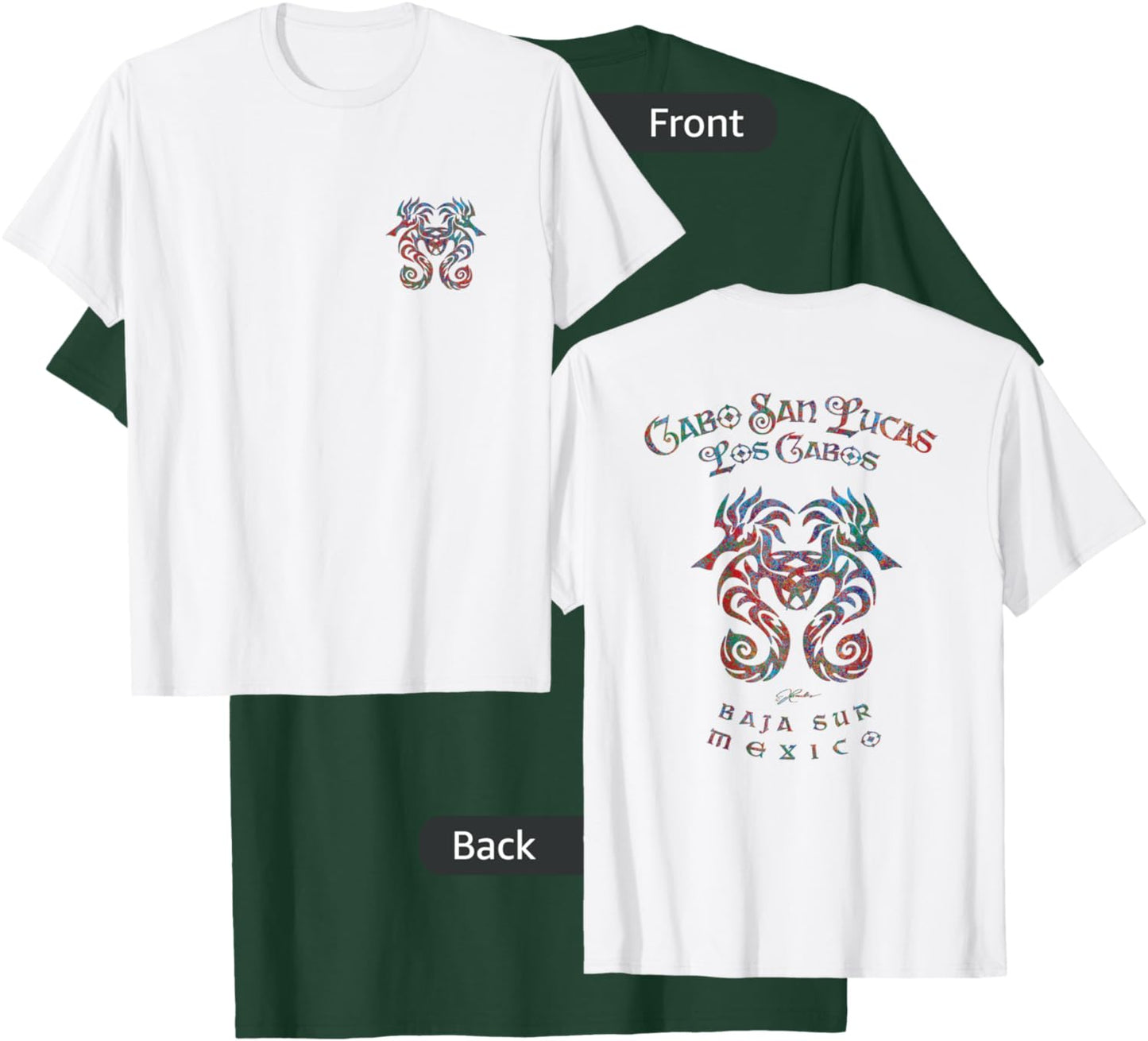 JCombs: Cabo San Lucas, Mexico, Seahorses (Art on back) T-Shirt - T-Shirt | Forest