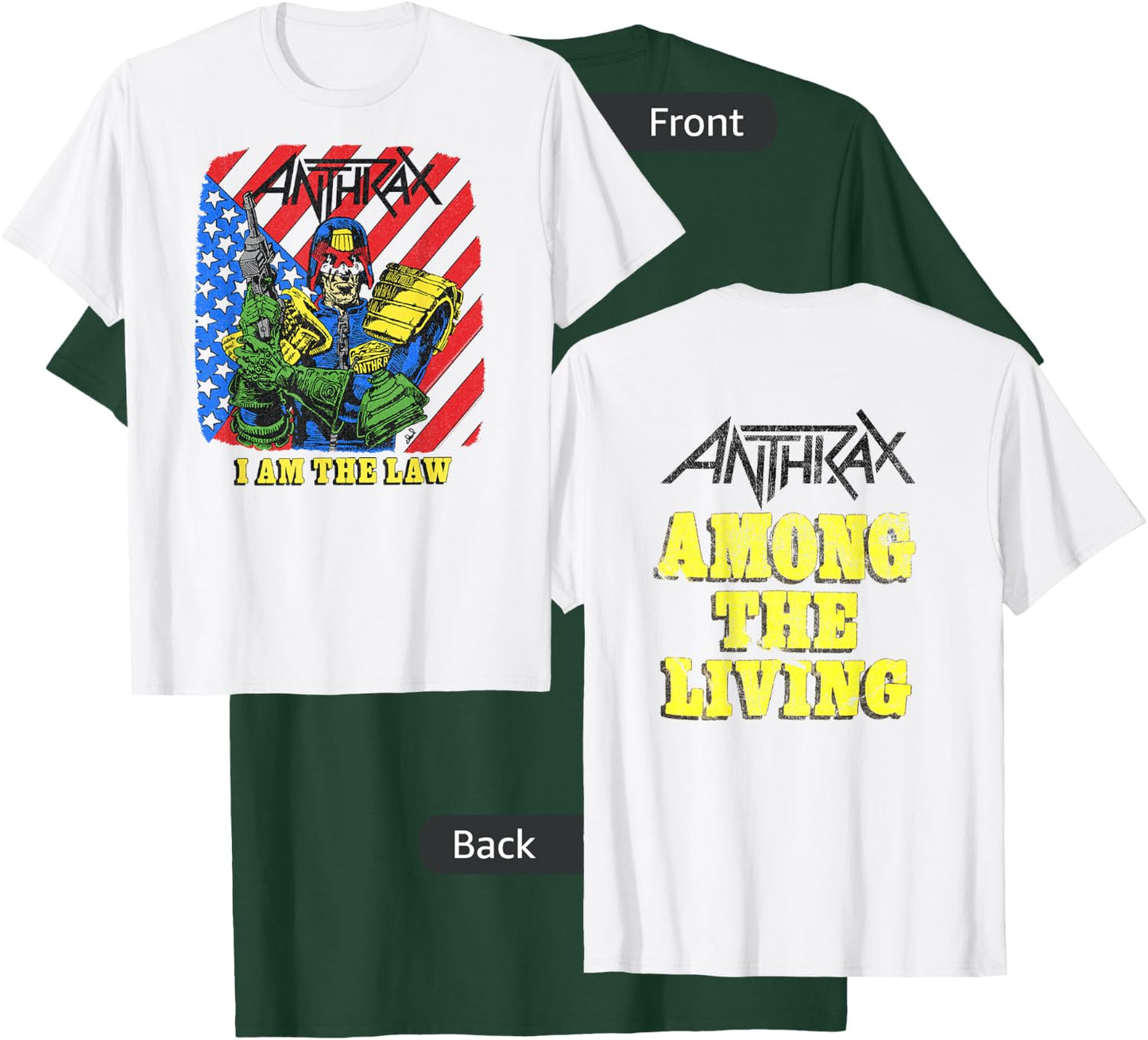 Anthrax - Among The Living 35th I Am The Law T-Shirt - T-Shirt | Forest