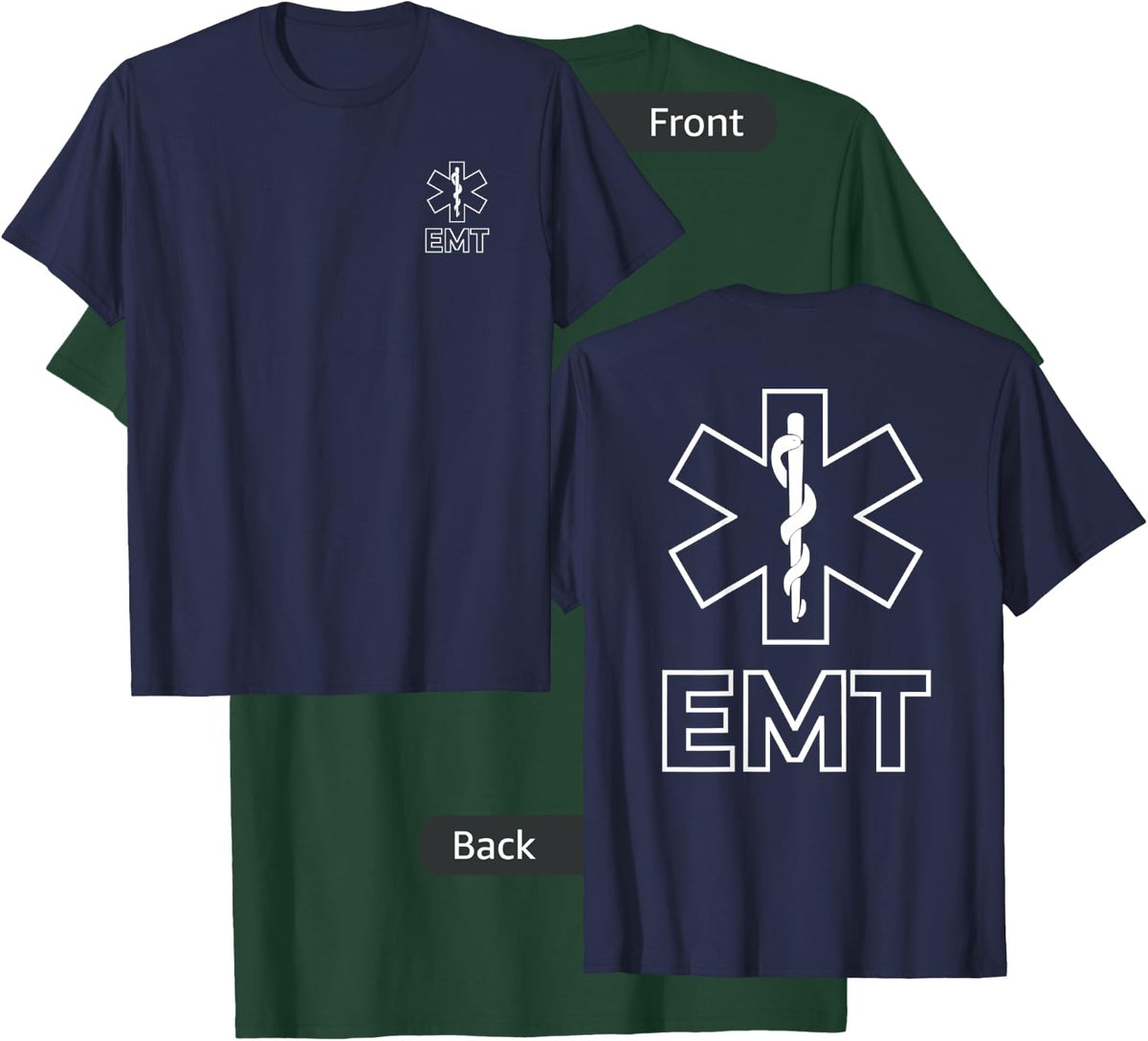 Star of Life Emt Ems Emergency Medical Services Technician T-Shirt - T-Shirt | Forest
