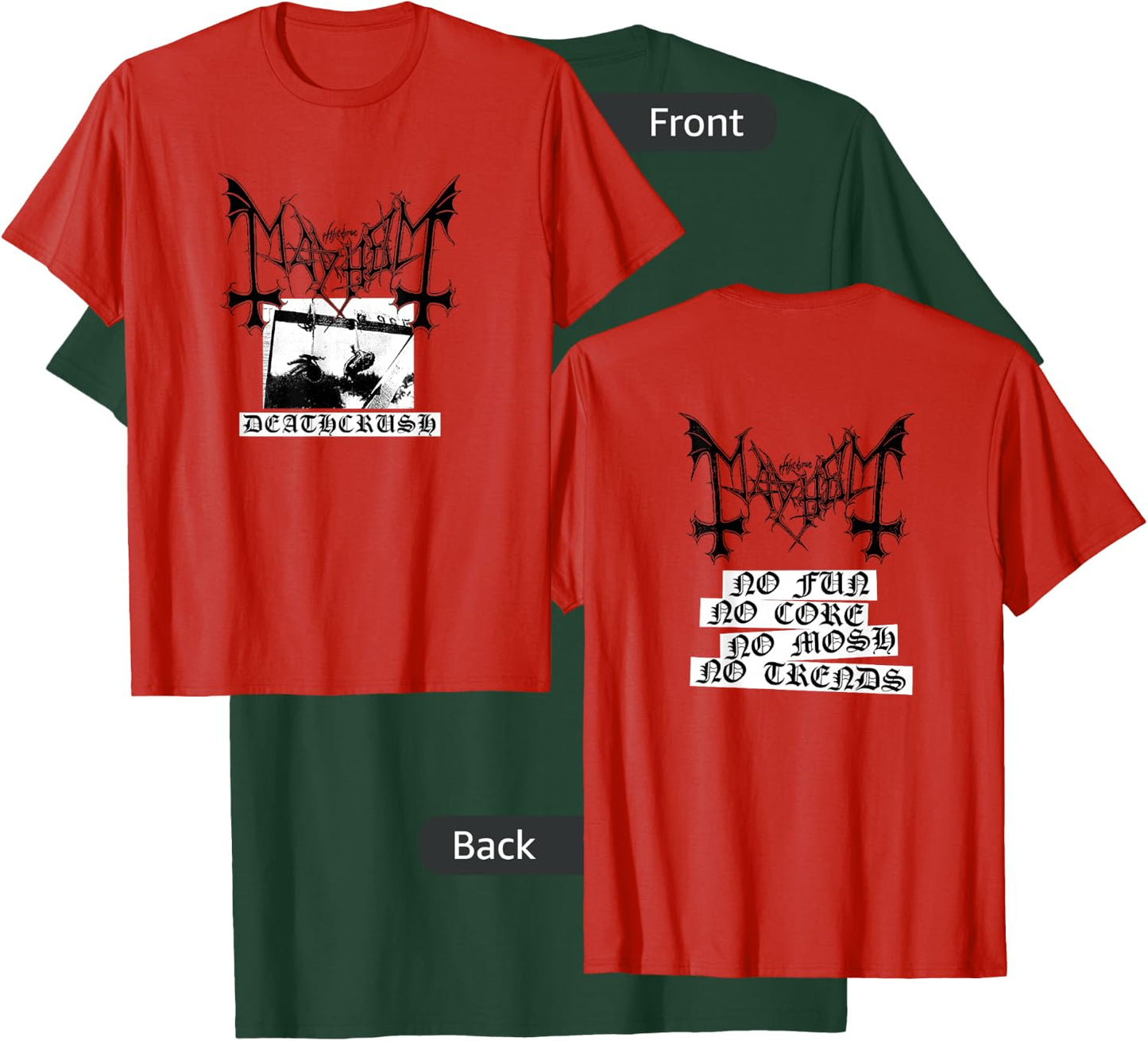 Mayhem - Official Merchandise - Deathcrush T-Shirt - T-Shirt | Forest