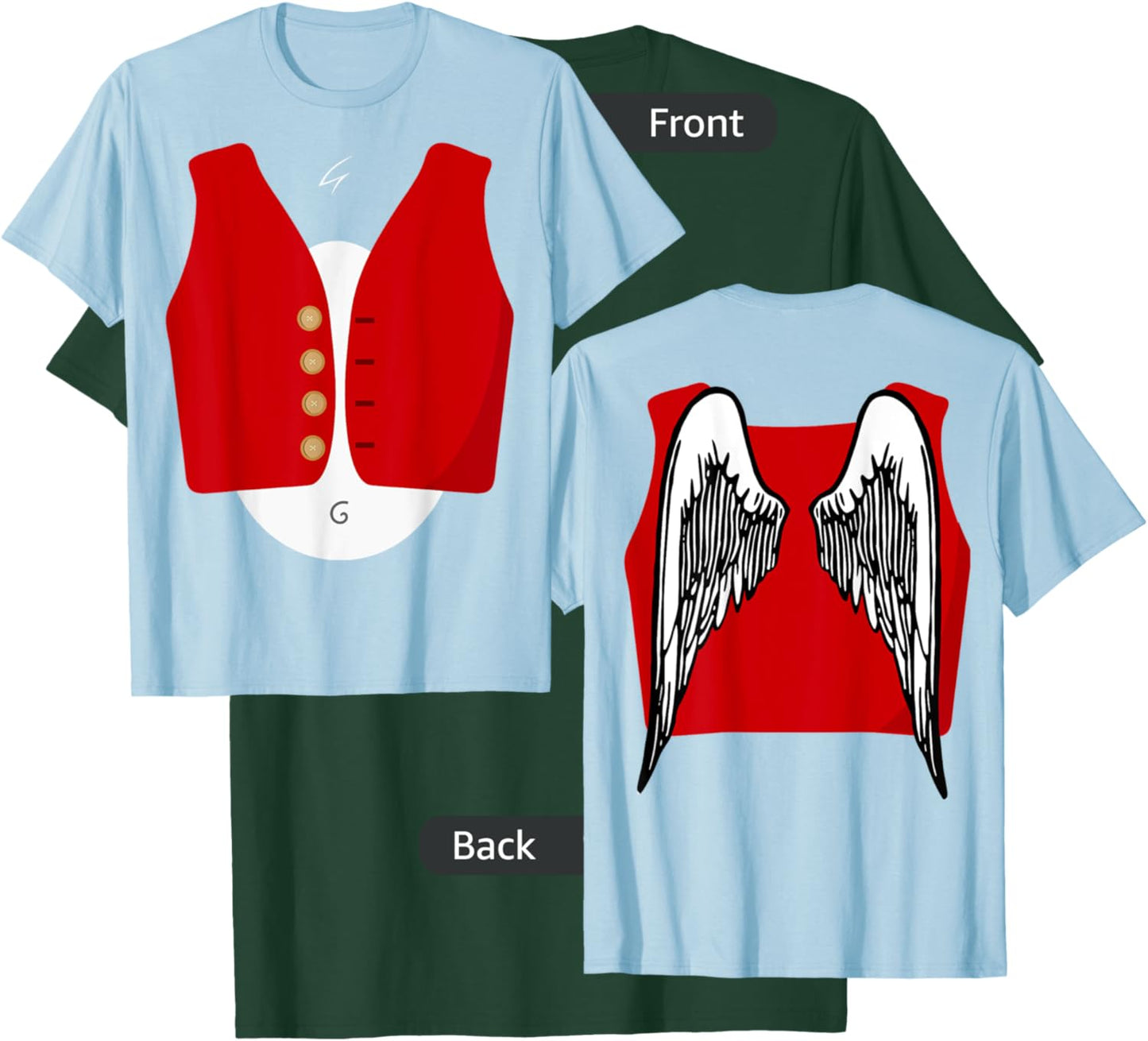 Costume Flying Monkeys Halloween ( wings on the back) T-Shirt - T-Shirt | Forest