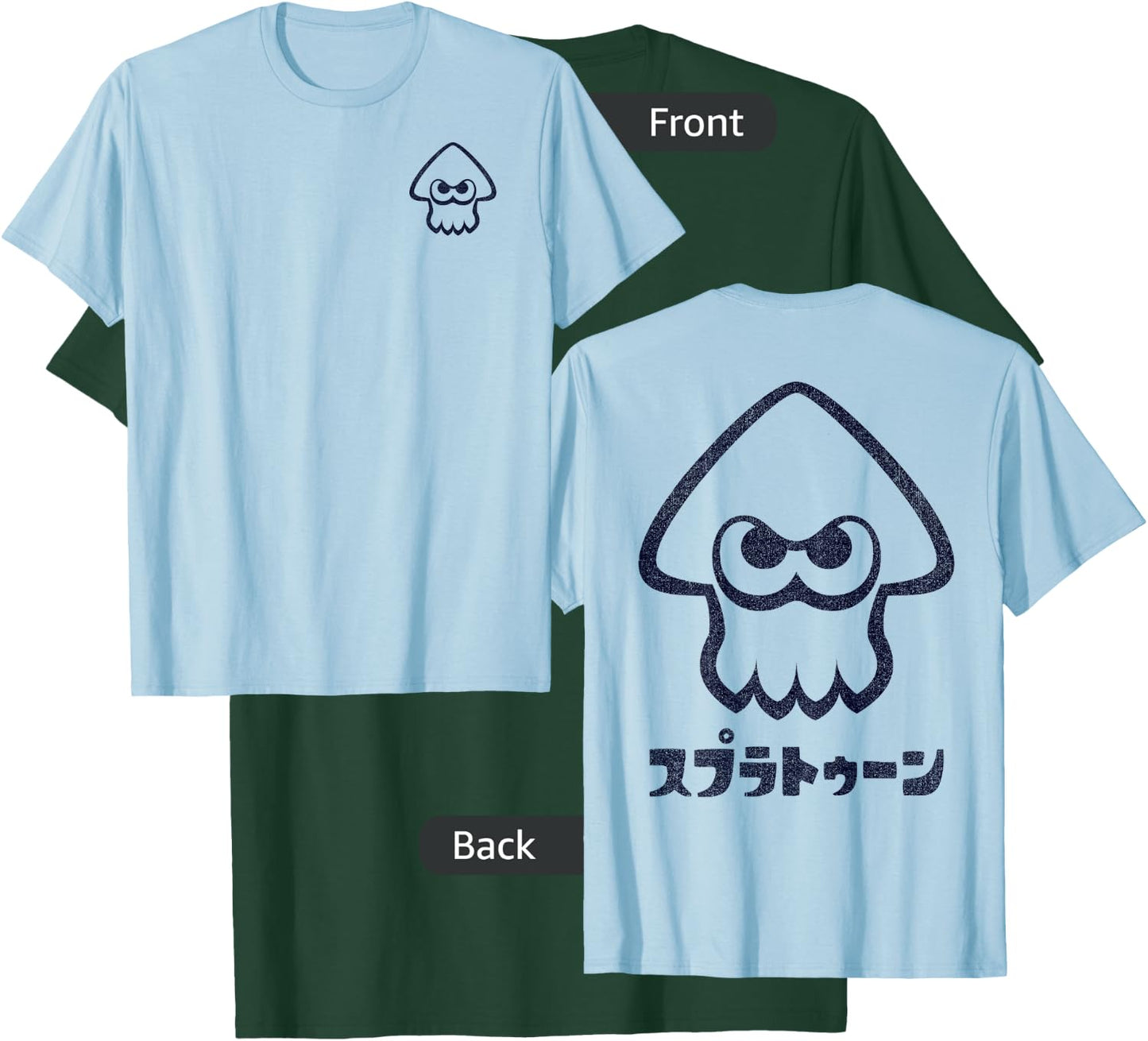 Nintendo Splatoon Squid Left Chest Graphic T-Shirt - T-Shirt | Forest