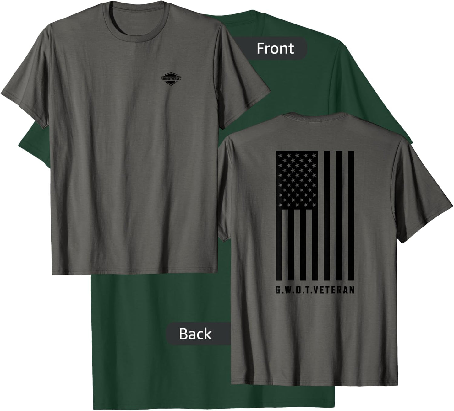 "Global War on Terror - G.W.O.T. Veteran" T-Shirt - T-Shirt | Forest