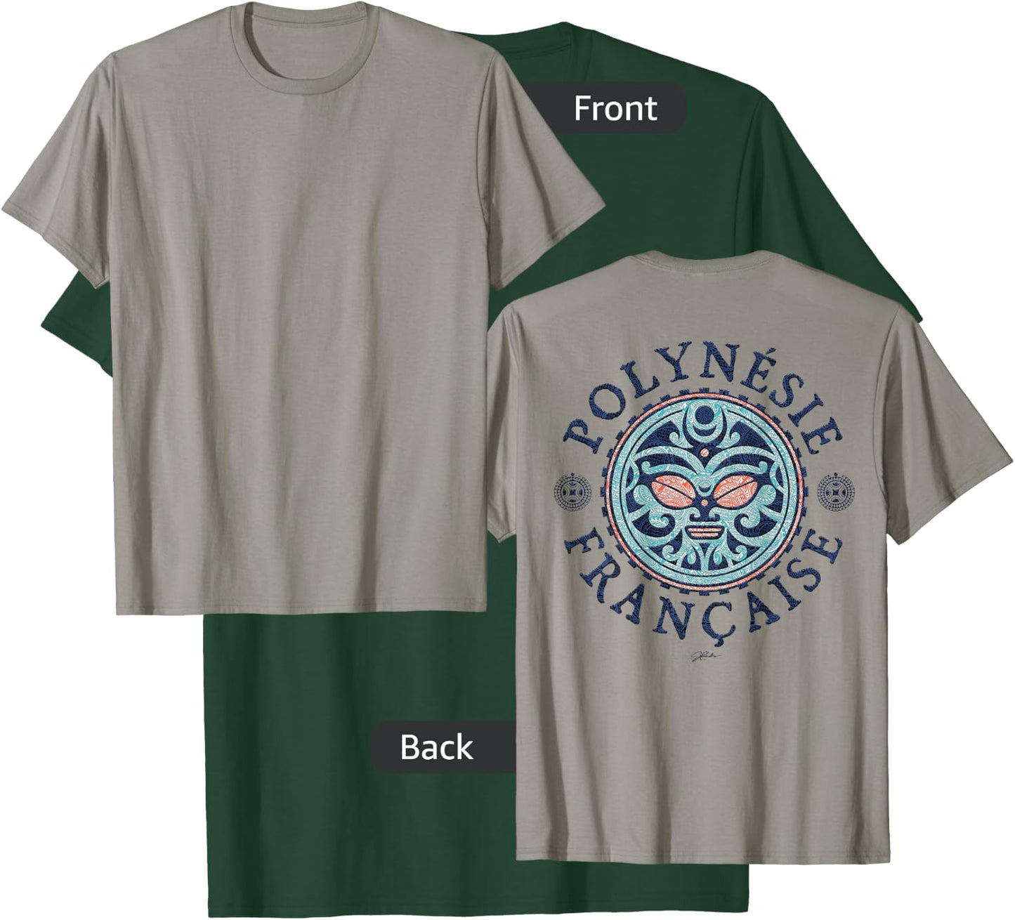 JCombs: French Polynesia, Polynesian Tattoo Art T-Shirt - T-Shirt | Forest