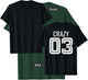 Crazy 3 Funny Three Group Matching Bff - Image On Back Of T-Shirt - T-Shirt | Forest