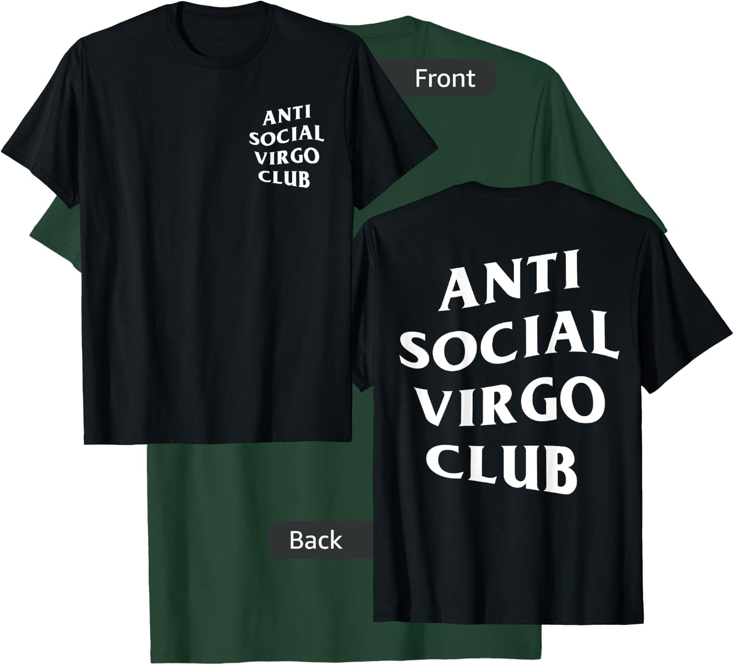 anti social Virgo club introvert birth sign virgo zodiac T-Shirt - T-Shirt | Forest
