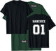 SANCHEZ 01 Back Print Sports Jersey Style Family Name Fun T-Shirt - T-Shirt | Forest