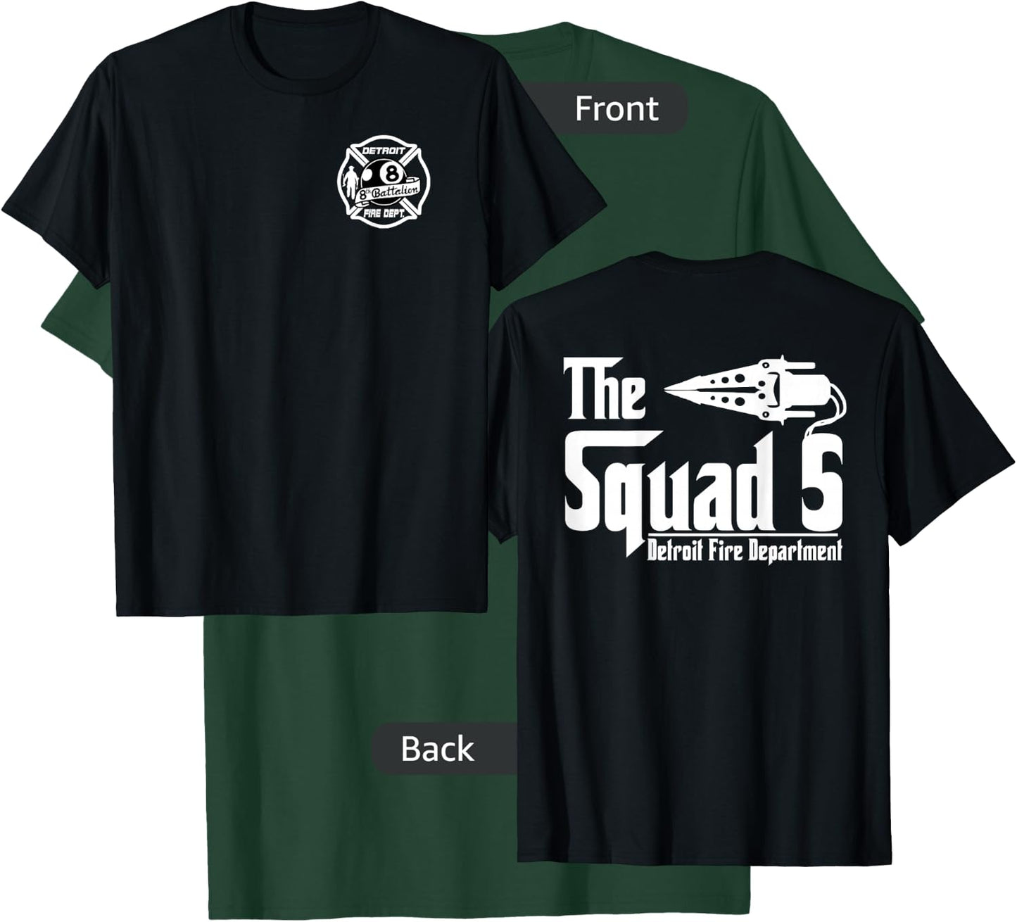 The Squad 5 Detroit Fire Department by JaySinMyers T-Shirt - T-Shirt | Forest