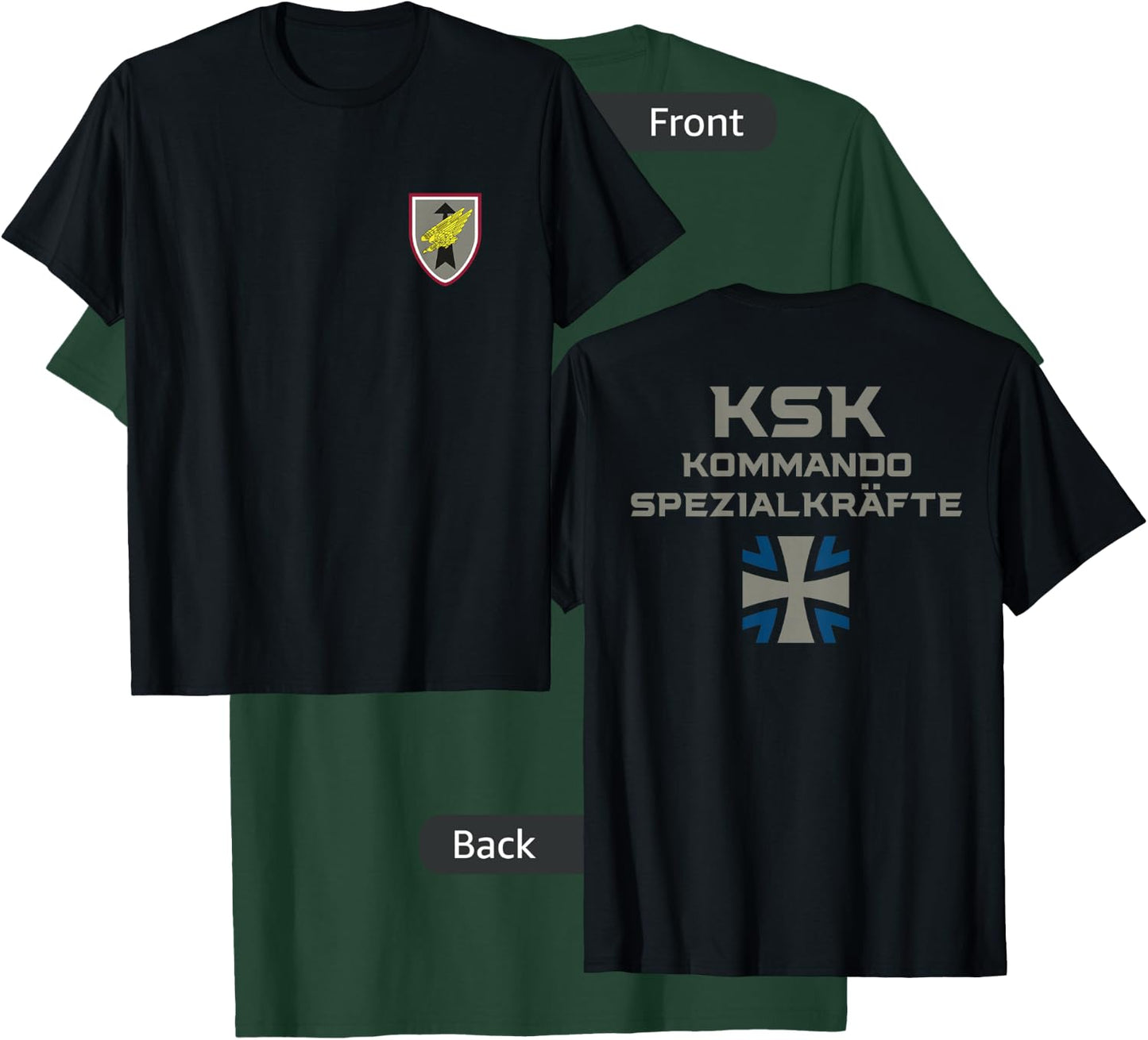 KSK German Special Force Kommando Spezialkräfte Bundeswehr T-Shirt - T-Shirt | Forest