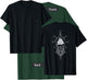 Classic Viking Symbols - Valknut - Aegishjalmur (on back) T-Shirt - T-Shirt | Forest