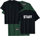Staff Back Print, Wide Back Lettering, Staff T-Shirt - T-Shirt | Forest