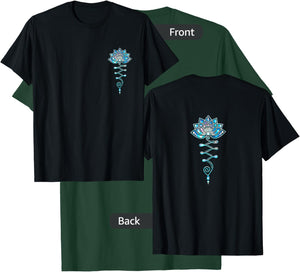 Lotus, blossom, flower, yoga, symbol, Buddhism, meditation T-Shirt - T-Shirt | Forest