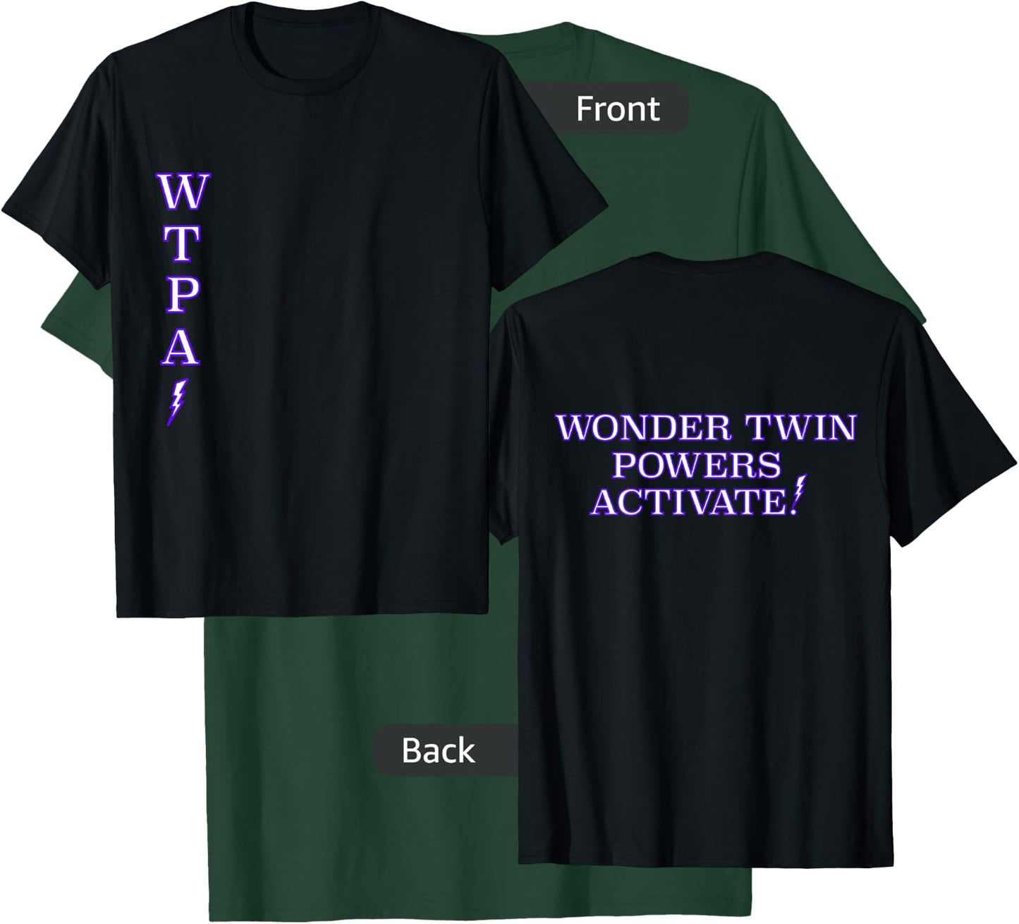 Wonder Twin Powers Activate T Shirt Identical and Fraternal T-Shirt - T-Shirt | Forest