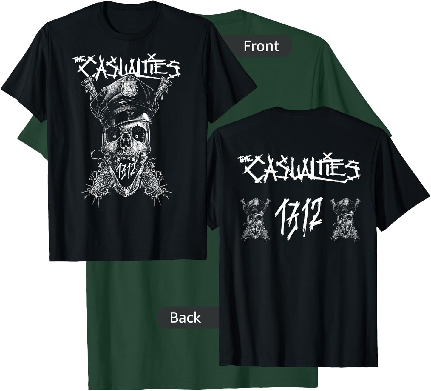 The Casualties - 1312 - Official Merchandise T-Shirt - T-Shirt | Forest
