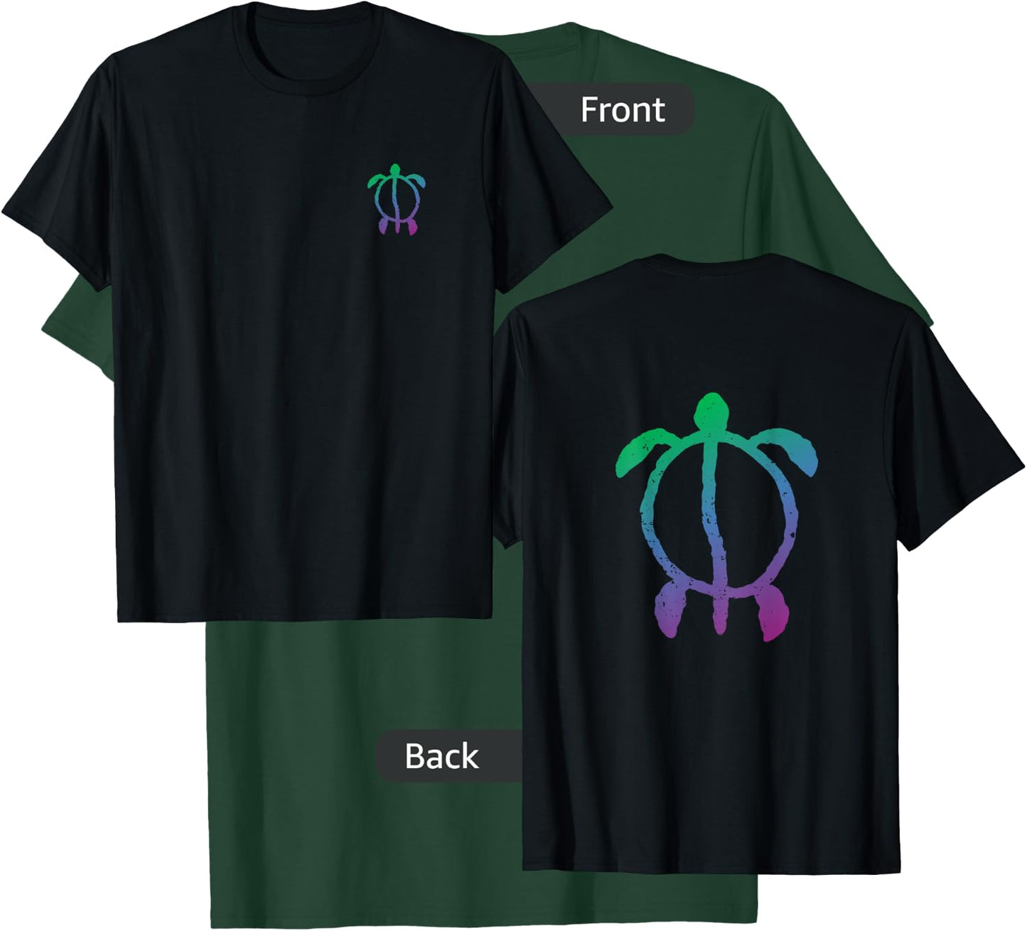 Hawaiian Turtle, Honu Petroglyph T-Shirt - T-Shirt | Forest