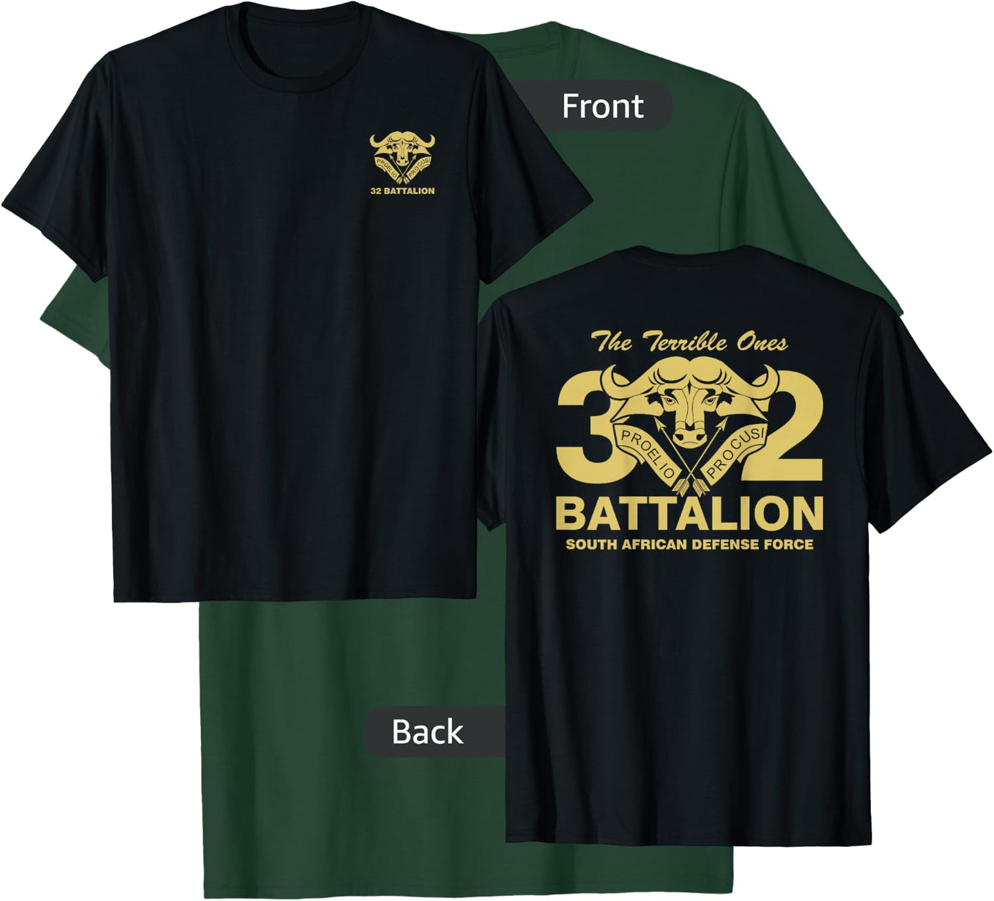Buffalo 32 Battalion South African Army T-Shirt - T-Shirt | Forest