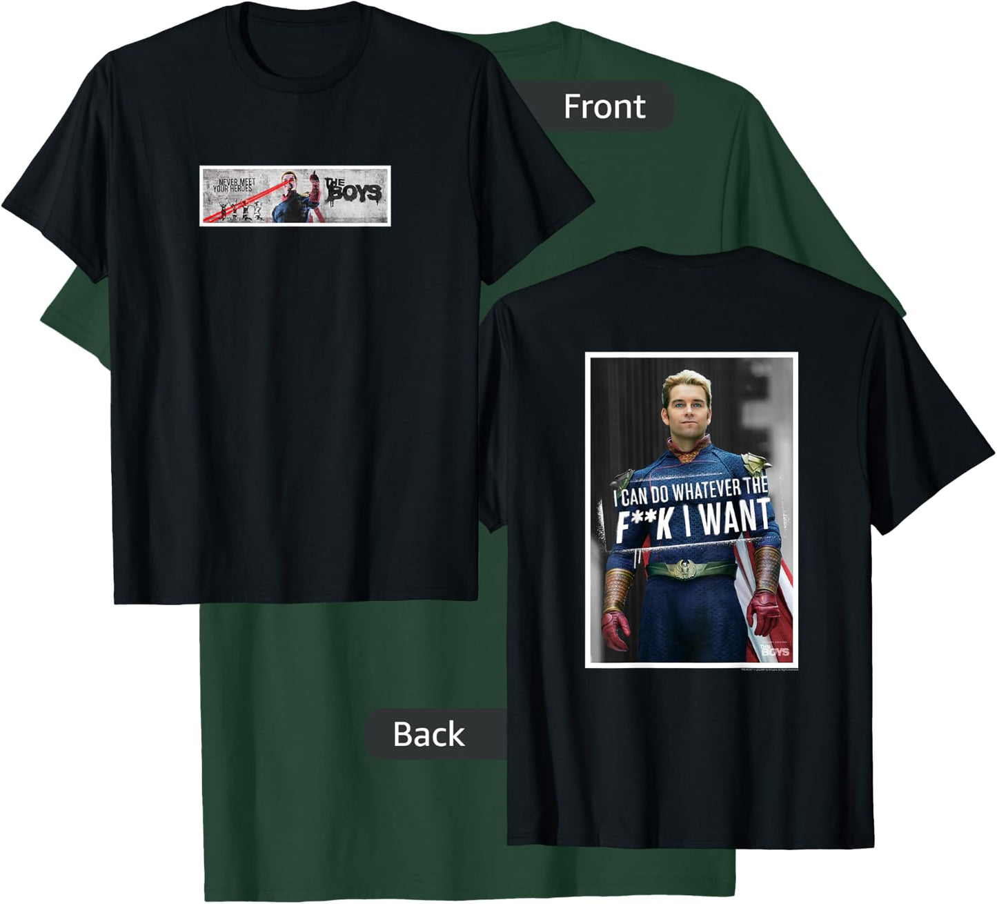 The Boys I Can Do Whatever Front and Back T-Shirt - T-Shirt | Forest
