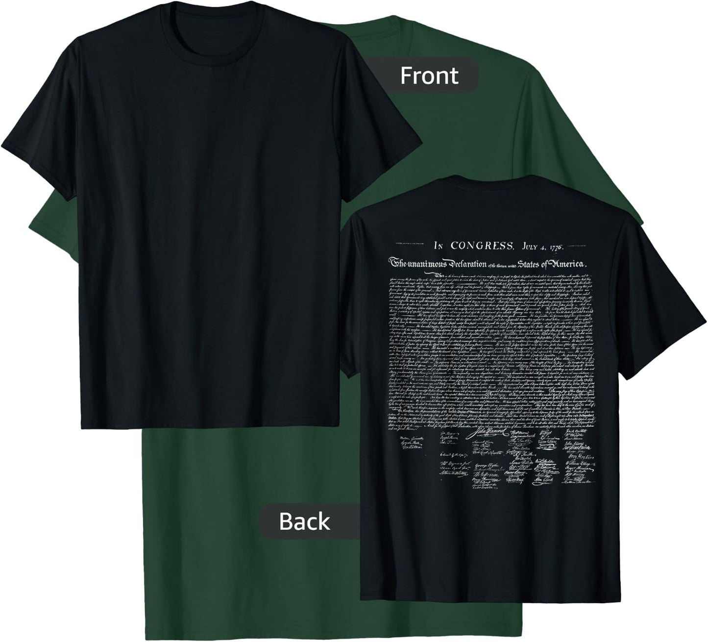 Declaration of Independence T-Shirt - T-Shirt | Forest