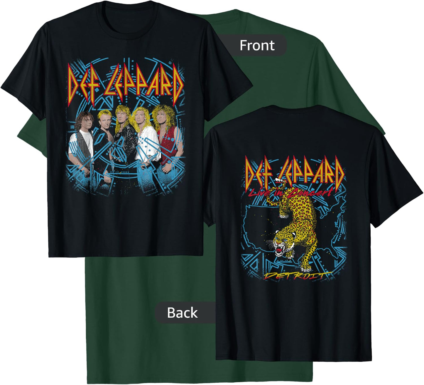 Def Leppard - Hysteria City Detroit T-Shirt - T-Shirt | Forest