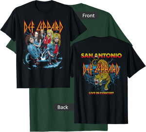 Def Leppard - Band Photo City San Antonio T-Shirt - T-Shirt | Forest
