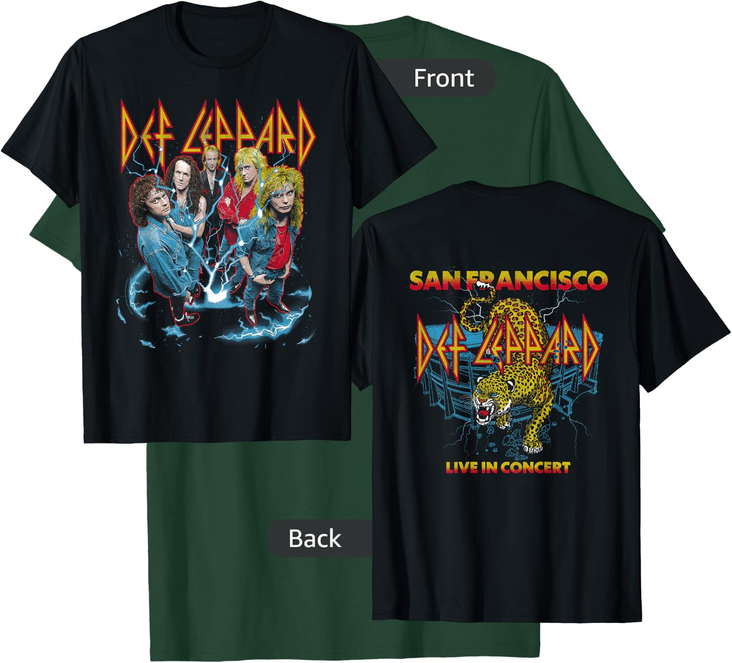 Def Leppard - Band Photo City San Francisco T-Shirt - T-Shirt | Forest