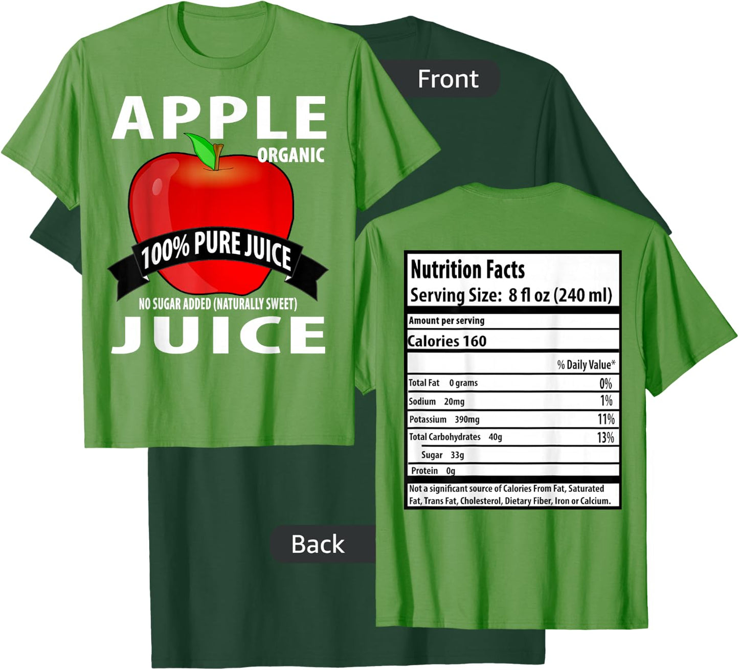 Apple Juice Box: Family Halloween Costumes for 5 People T-Shirt - T-Shirt | Forest