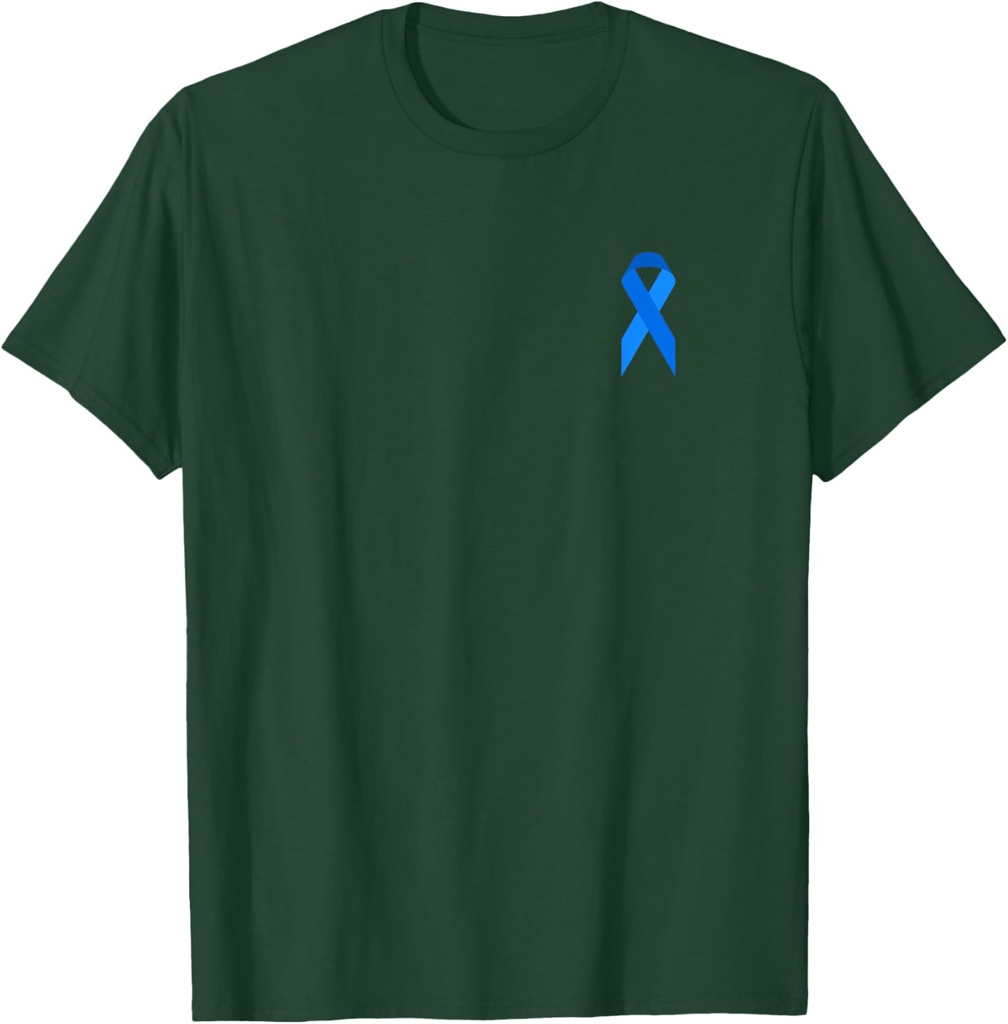 Blue Ribbon Diabetes Awareness Bow Kids Family T-Shirt - T-Shirt | Forest