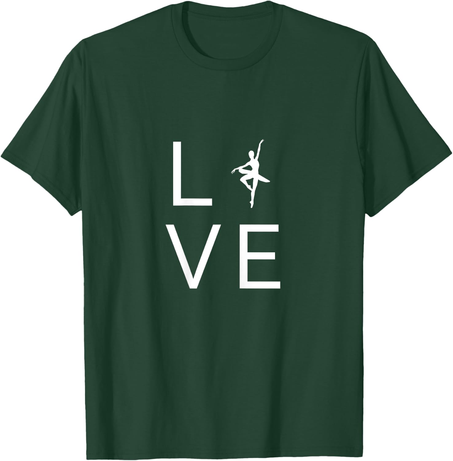 Love Ballet for Ballerina Dancer Lover Dance Silhouette T-Shirt - T-Shirt | Forest