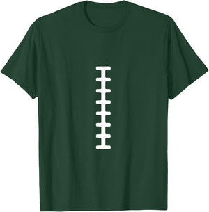 Fun & Easy Halloween Football Costume Ball Laces Brown T-Shirt - T-Shirt | Forest