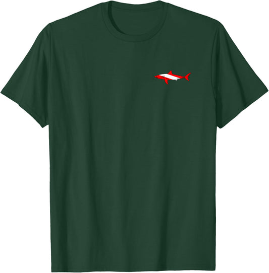 DIVE Shark Diver Down Flag Scuba Diving Men or Women T-Shirt - T-Shirt | Forest