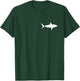 Great white shark Lovers –Pocket Patch Silhouette T-Shirt - T-Shirt | Forest