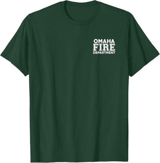 City of Omaha Fire Rescue Nebraska Firefighter T-Shirt - T-Shirt | Forest