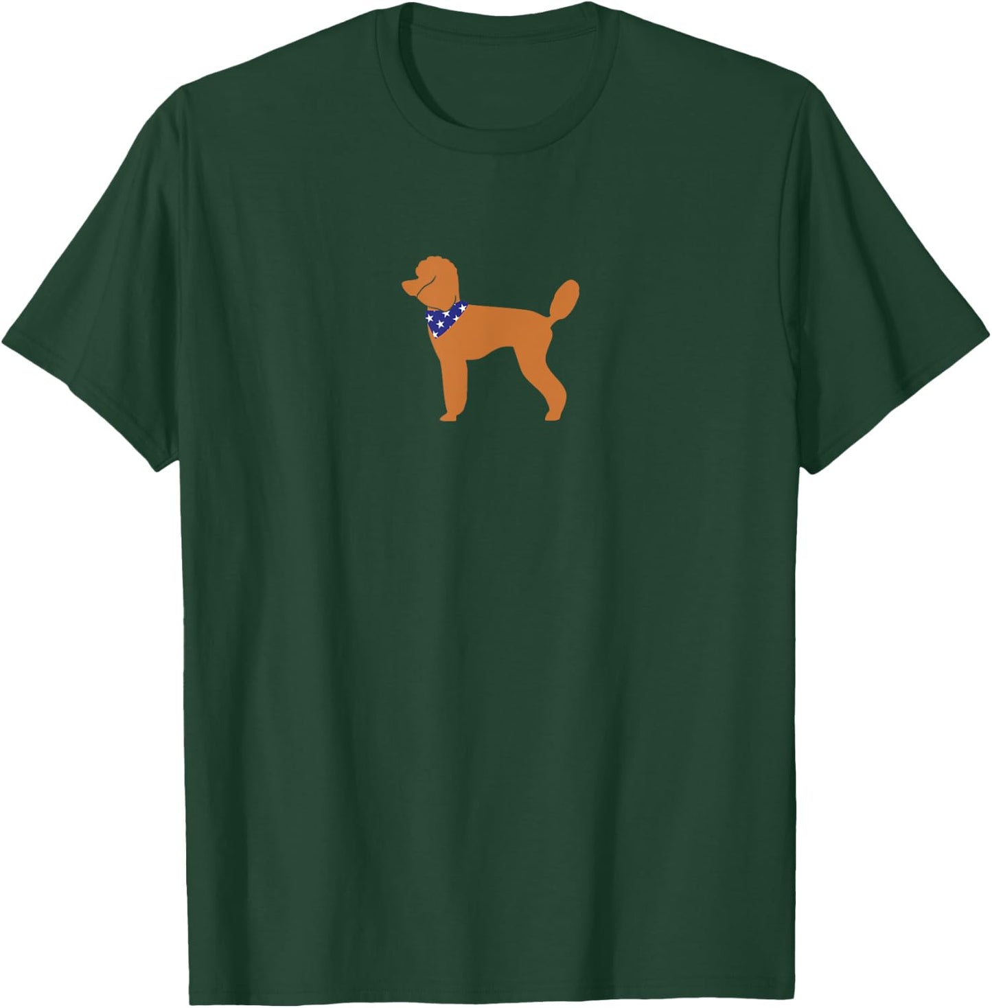 Apricot Poodle Star Bandana Toy Poodle Mom Standard Poodle T-Shirt - T-Shirt | Forest