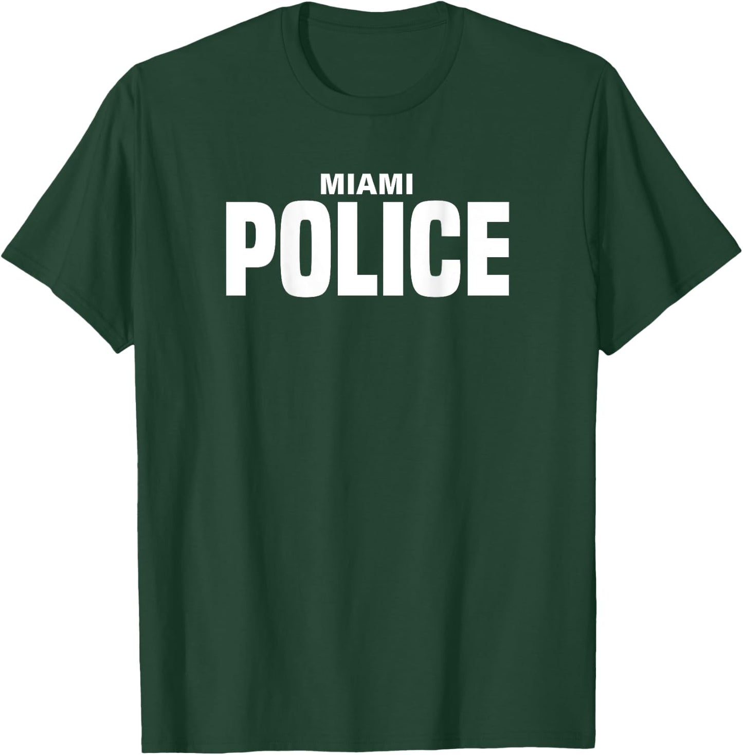 City of Miami Police Officer Florida Policeman Uniform Duty T-Shirt - T-Shirt | Forest