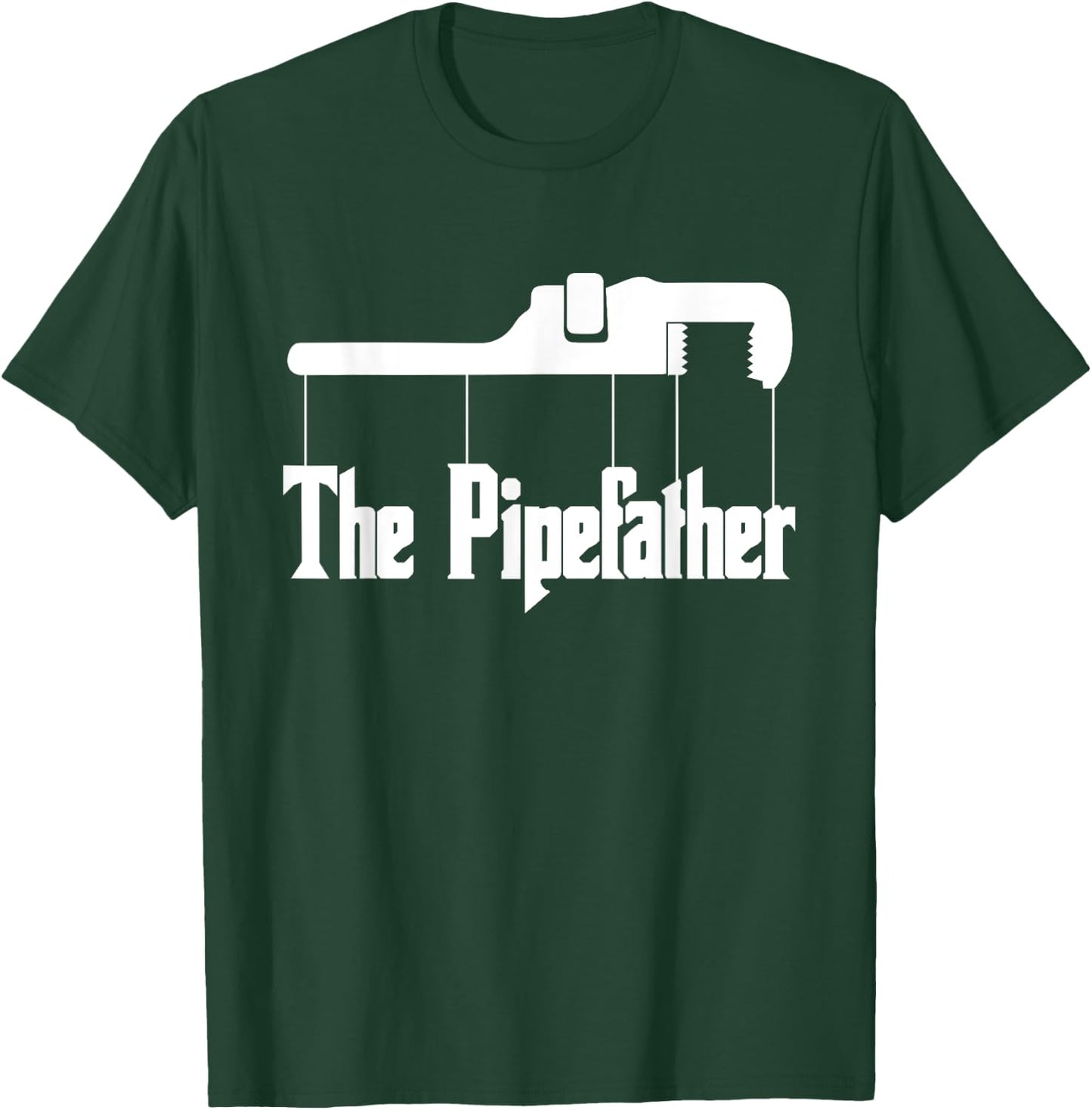 Funny Plumber Pipefather Heating construction Craftsman T-Shirt - T-Shirt | Forest
