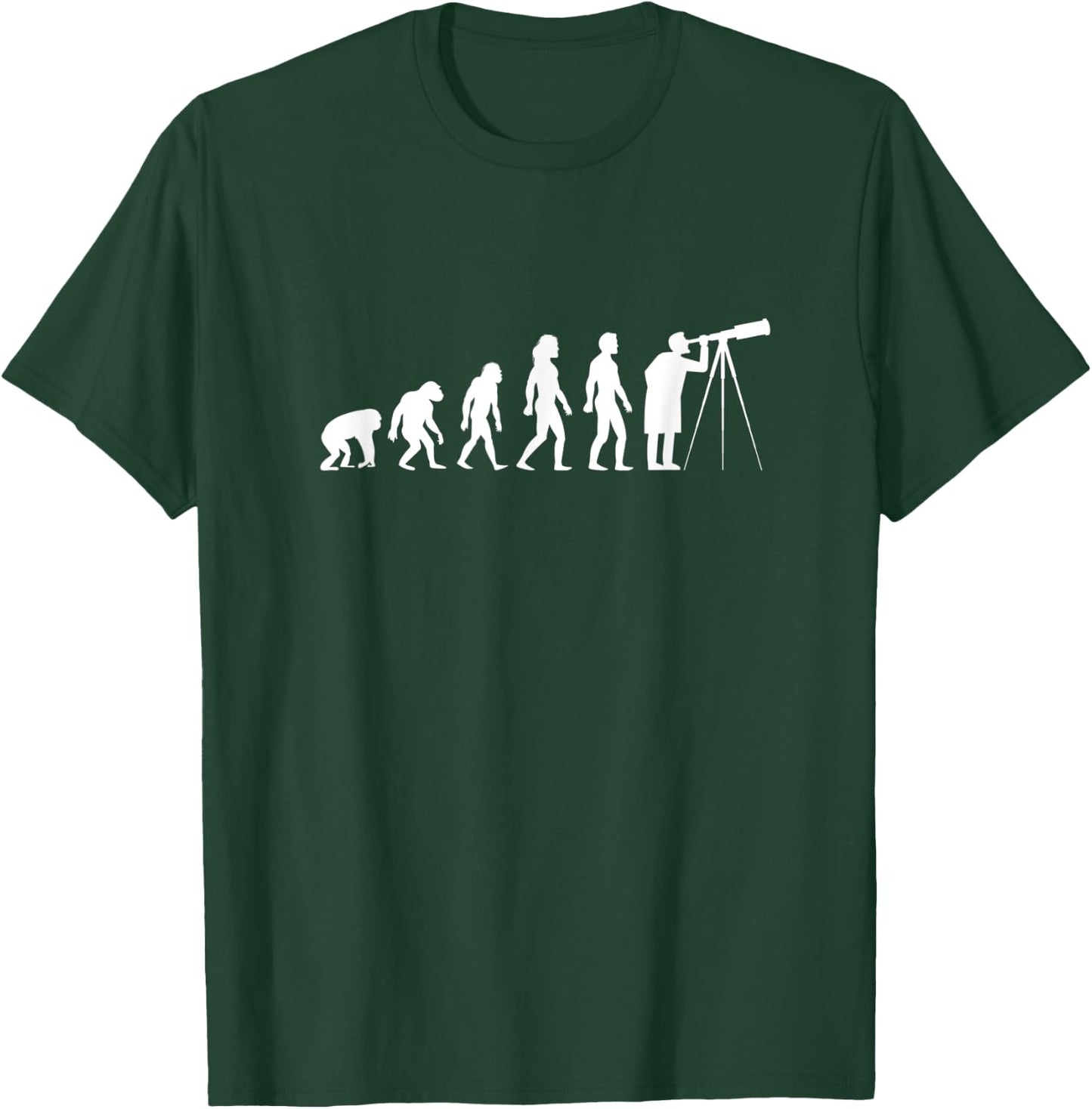 Astronomy Astronomer Evolution Telescope T-Shirt - T-Shirt | Forest