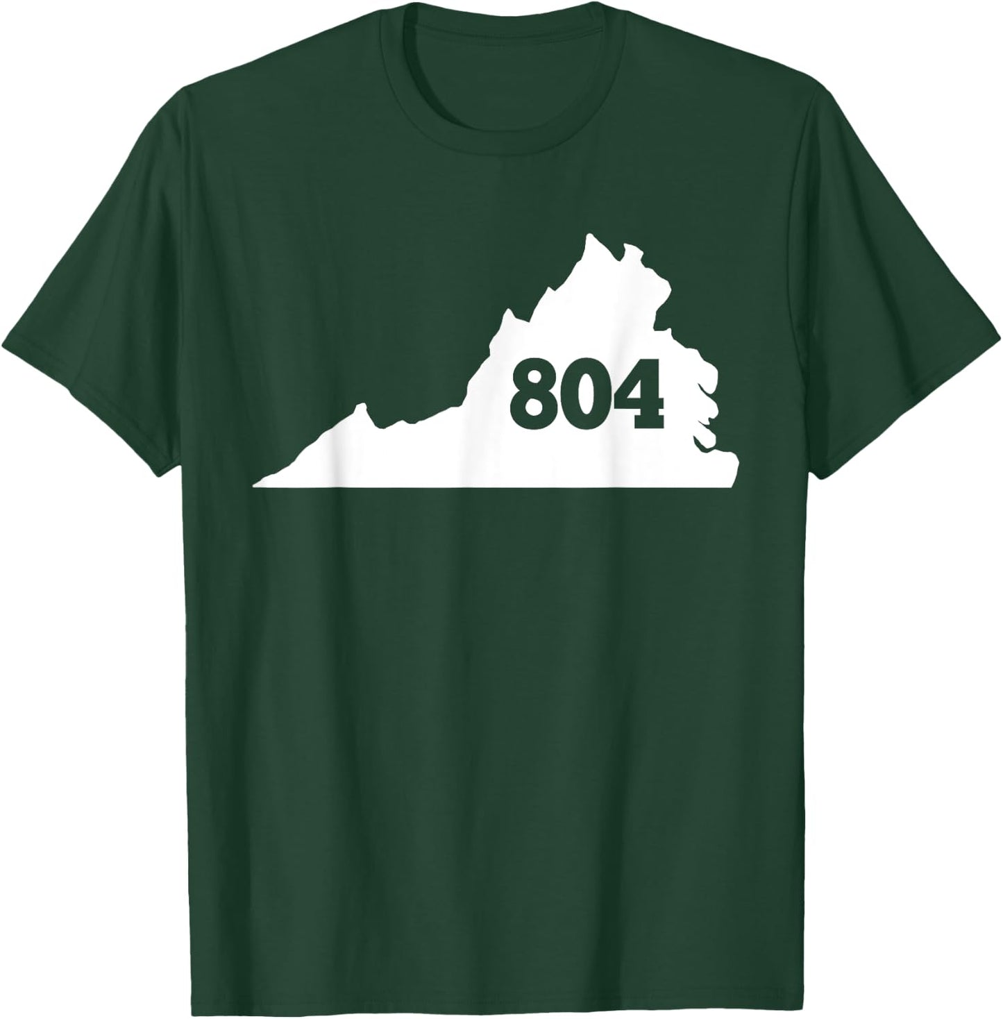 Virginia 804 Area Code T-Shirt - T-Shirt | Forest