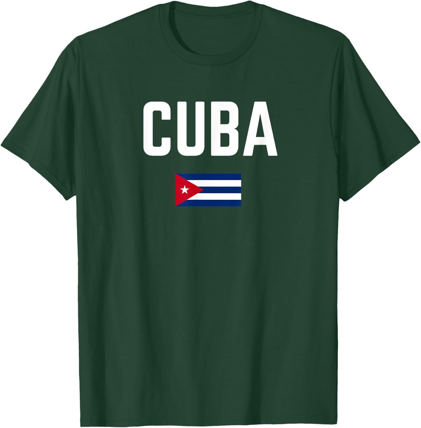 CUBA Flag | Men Women Kids | CUBA T-Shirt - T-Shirt | Forest