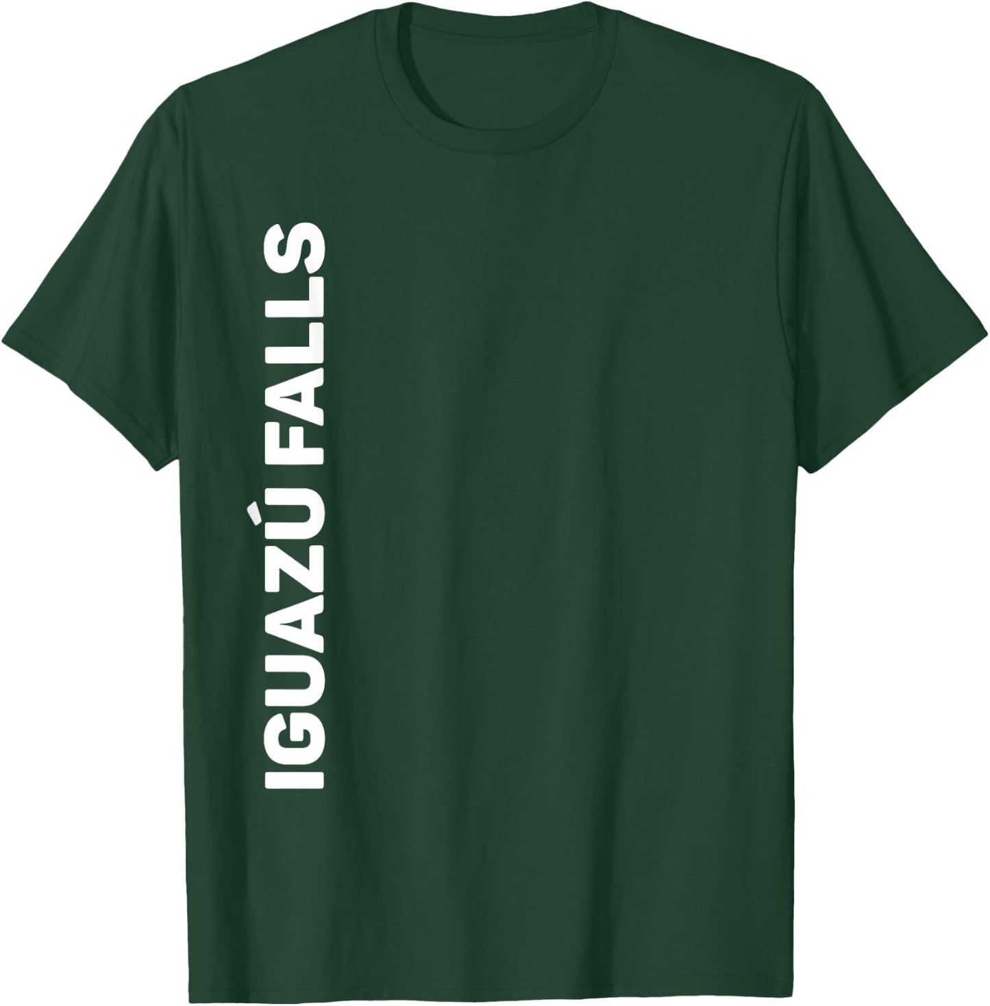 Iguazu Falls Vertical Text T-Shirt - T-Shirt | Forest