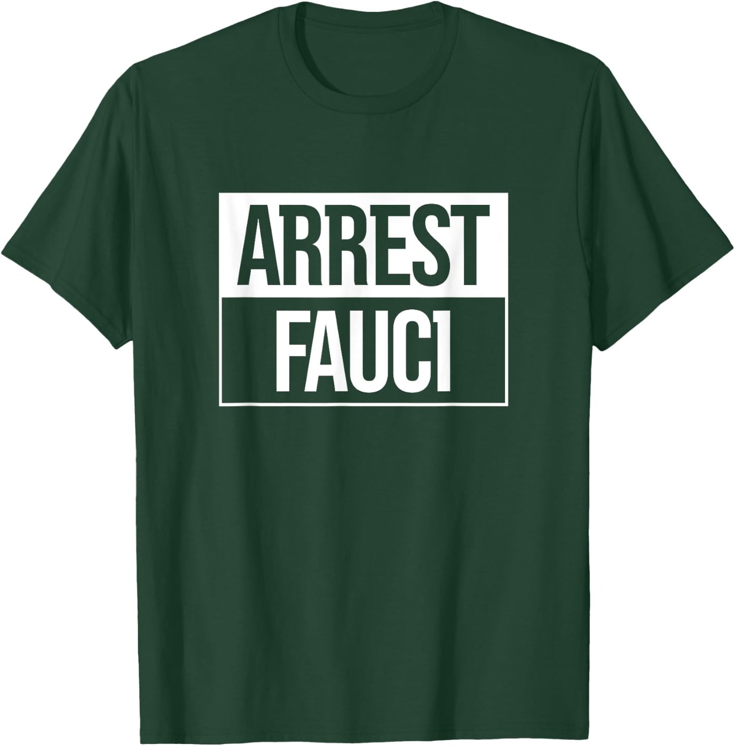 Political Apparel For All Arrest Fauci Anti Fauci -Adults Black Small T-Shirt - T-Shirt | Forest