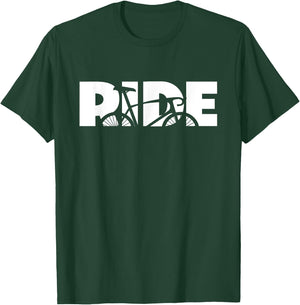 Road Biking Bicycle Cycling T-Shirt - T-Shirt | Forest