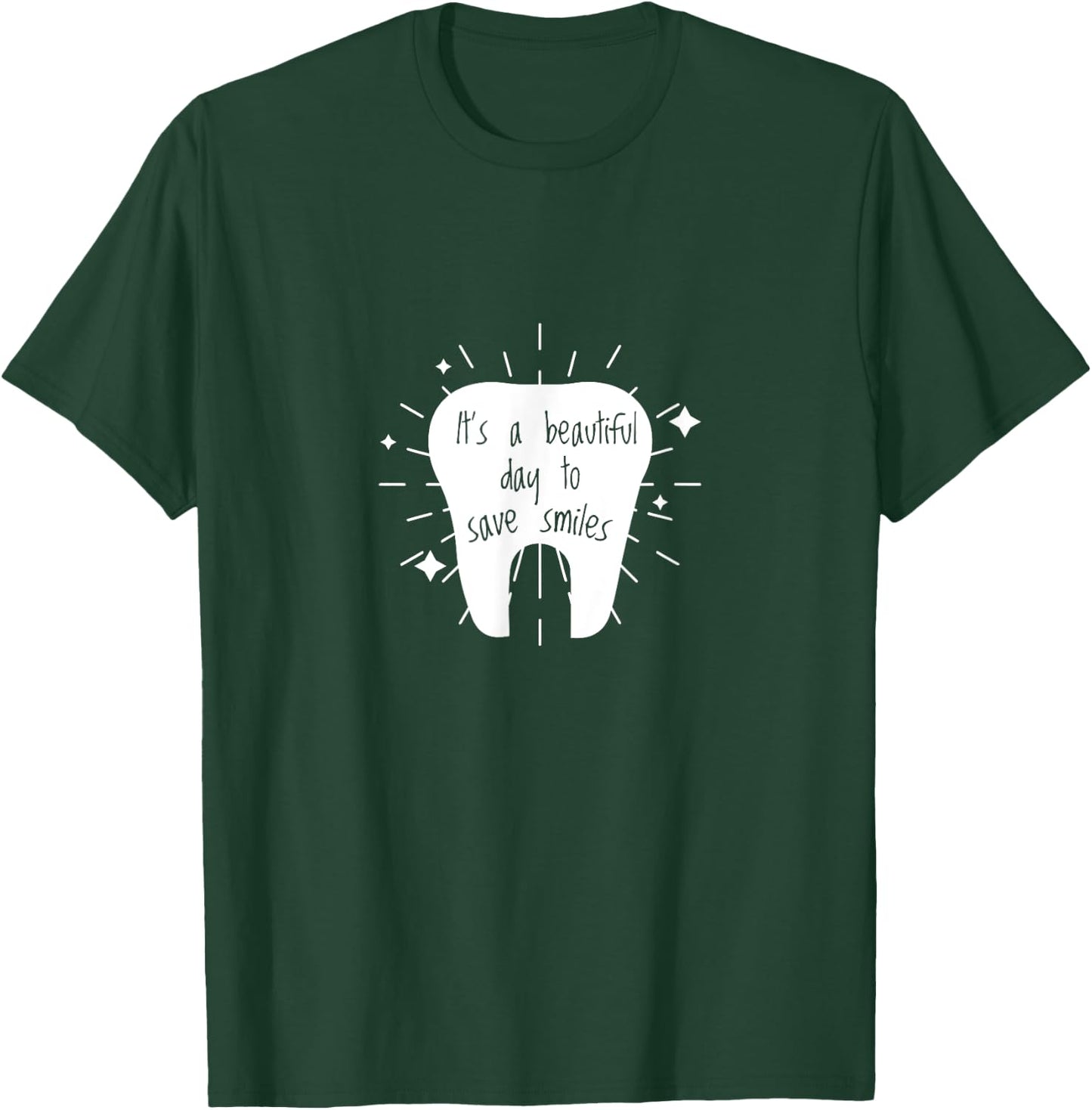 Cute Dental Hygienist Teeth Novelty T-Shirt - T-Shirt | Forest