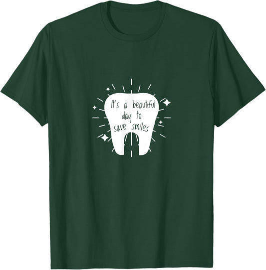 Cute Dental Hygienist Teeth Novelty T-Shirt - T-Shirt | Forest